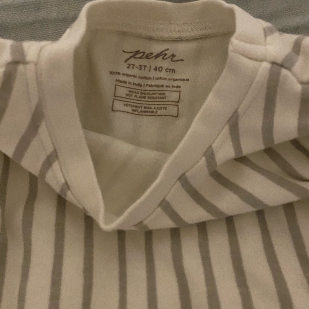 Set of 5 Pehr Organic Cotton Stripes Away organic cotton shorts 2-3T Pajamas - Picture 6 of 13